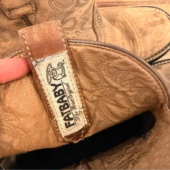 Ariat Fatbaby Light Brown Leather Cowboy Boots 8.5 B  Western - Picture 2 of 8